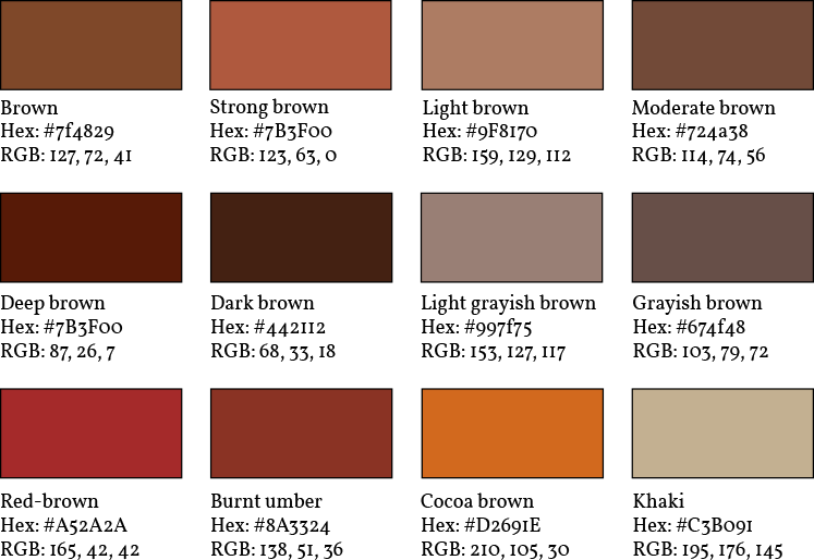 Shades of brown