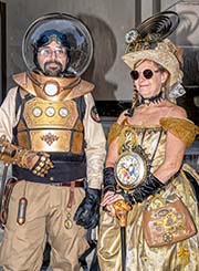 Cogs and Corsets cosplayers